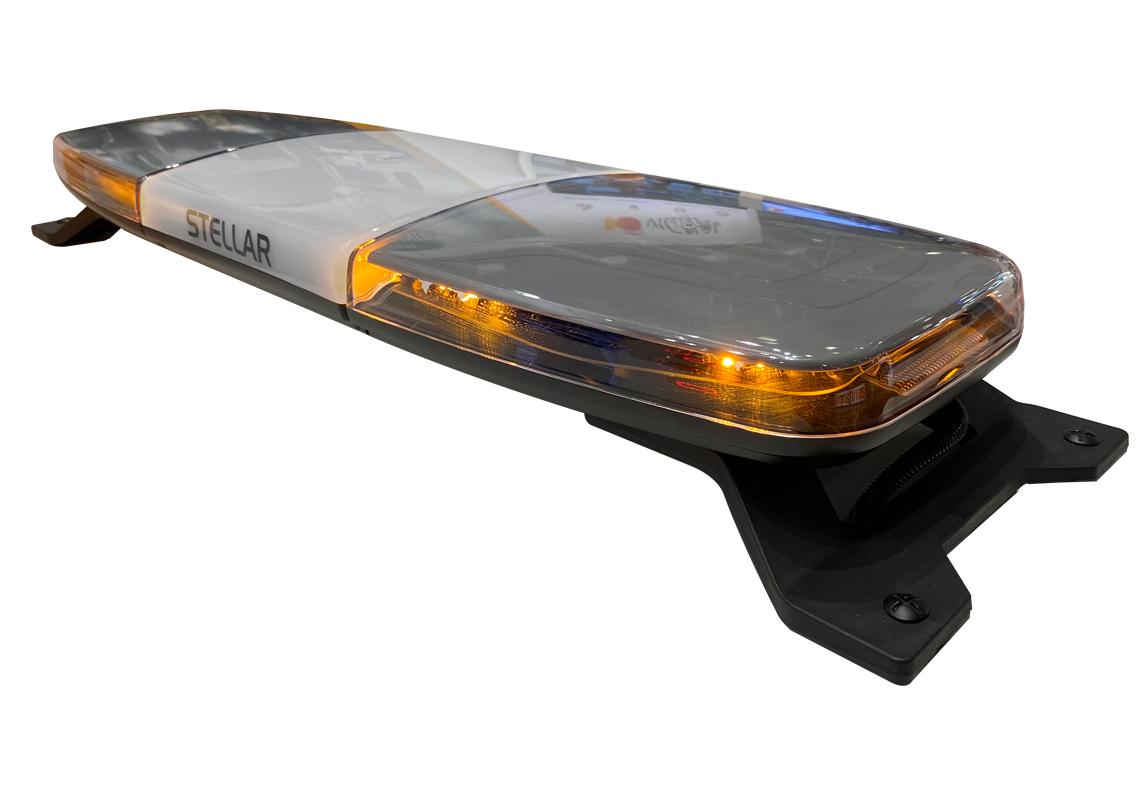Barra di segnalazione a LED ultra piatta ambra modulo centrale opalino  950 mm